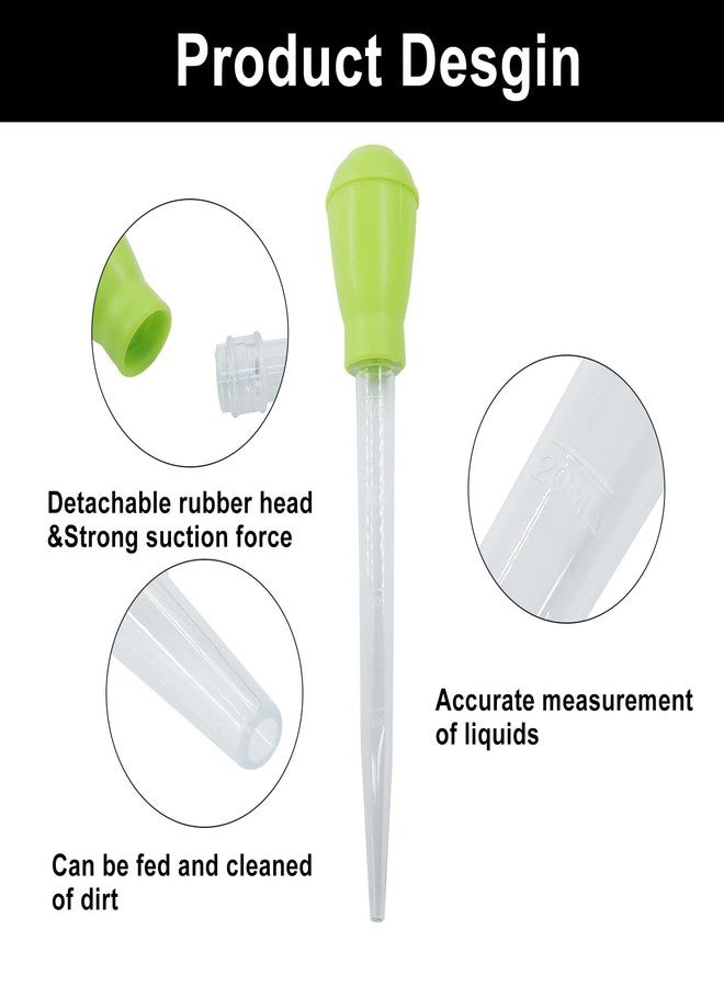 Murtenze 2 Pack Manual Fish Tank Water Changer Aquarium Dropper, Green Clean Pipette Dropper Waste Remover, Mini Gravel Cleaning Straw for Aquarium Cleaning/Aquarium Owners - Image 4